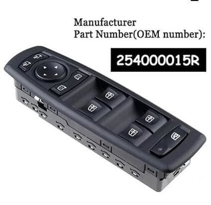 Interruptor de ventana de energía eléctrica Haoxin 254000015R para Renault Megane Laguna 2008-2016