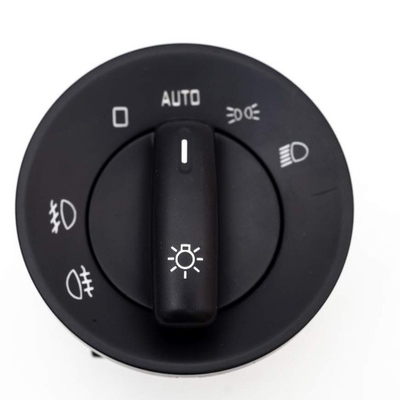Interruptor de faros de plástico metálico cromo para Skoda OEM NO. 1Z0 941 431