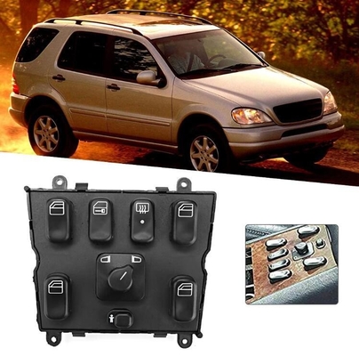 Interruptor maestro de ventana eléctrica negro A1638206610 para el motor ML320.154