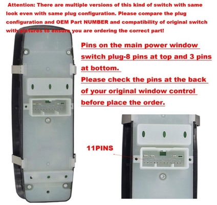 68086693AD Power Window Master Switch para el Jeep Grand Cherokee Dodge Durango 2011-2014