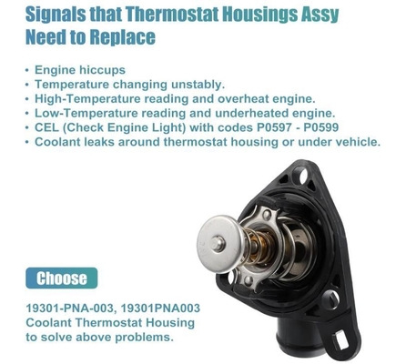 Conjunto de la carcasa del termostato del refrigerante del motor para Honda CR-V 2002-2006 33949 902-5131 TI24178