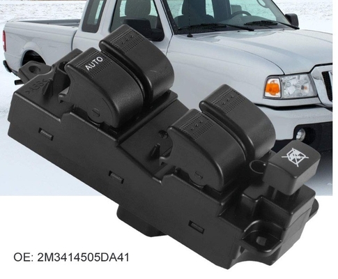2M3414505DA41 OEM NO. Interruptor de ventana de alimentación para Ford Ranger 2002-2006 Negro delantero izquierdo