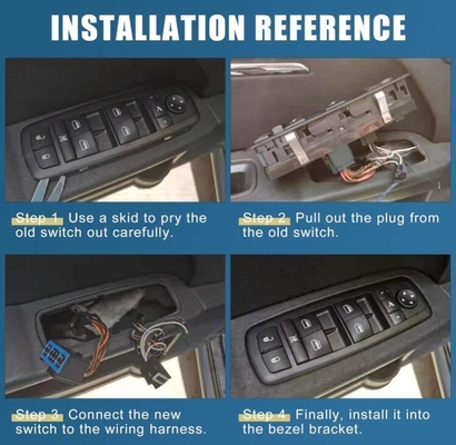 H2 interruptor de ventana de energía eléctrica para conducción delantera izquierda lado coche Cadi-llac GMC Chevrolet