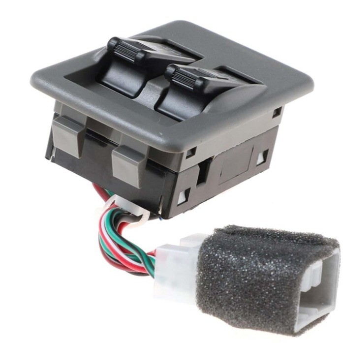 KK12B-66-370 Botón de interruptor maestro de ventana eléctrica negro para Kia Pride KK12B-66-350