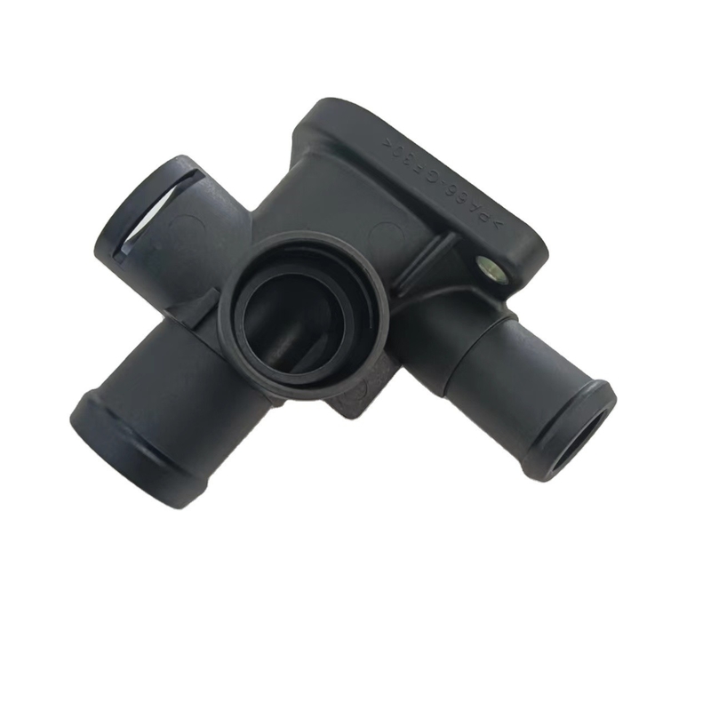 Flange de manguera de refrigeración de radiador de plástico para VW Jetta y duradero certificado IATF16949