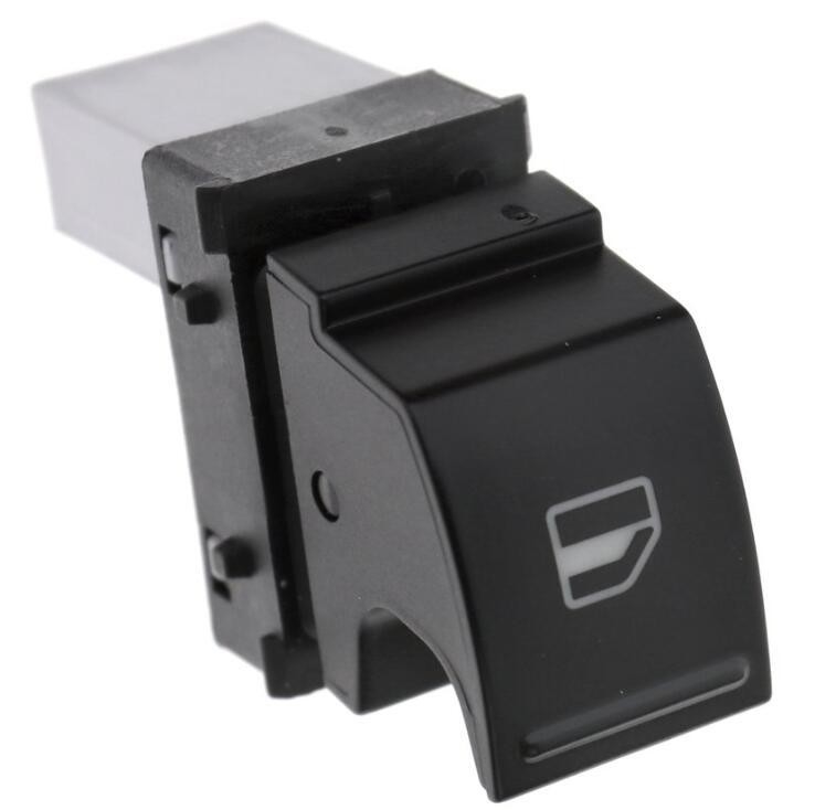 Interruptor de control de energía de ventana negra Compatible con VW Golf MK5 MK6 Polo 7L6959855B