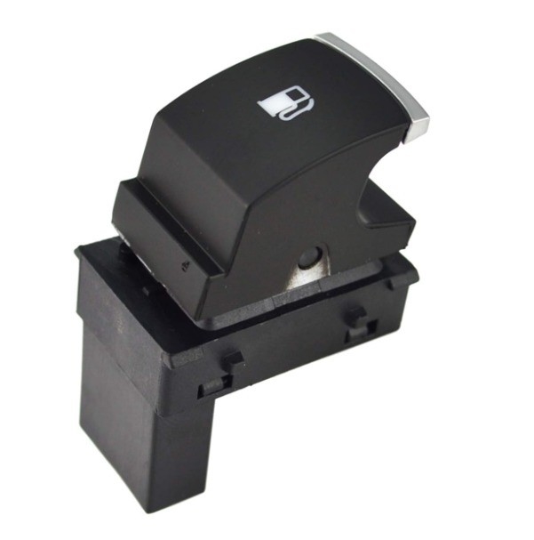 Botón de liberación de la puerta de combustible negro 1KD959833 Compatible con VW Jetta Golf MK5 Rabbit Touran